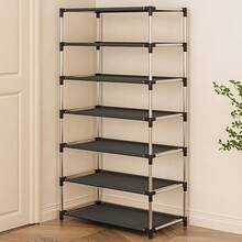 3/5/7 étagères à chaussures gain de place avec séparateurs tressés - convient pour l'entrée, le couloir et l'organisation du placard