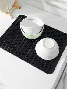 2 tấm thảm cà phê silicon 2 trong 1 & thảm lau bát đĩa, thảm quầy pha cà phê 24''x16'' có thảm lau bát đĩa có thể tháo rời cho mặt bàn bếp, phụ kiện quầy pha cà phê vừa vặn dưới máy pha cà phê, máy pha cà phê, bình pha cà phê, máy pha cà phê espresso, giá để bát đĩa - Nhiều màu - Xem 10