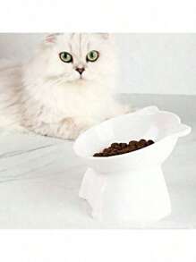 1/2 pièces Bol pour chat, Plateau incliné à 15 degrés anti-vomissement, Base stable, Difficile à renverser, Station d'alimentation ou d'abreuvement pour animaux de compagnie, Accessoires pour chat, Bol à nourriture pour chat, Set de bols pour chat, Convient aux chats et chiens d'intérieur, Peut être nettoyé au lave-vaisselle