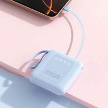 1个10000mAh移动电源，内置4根充电线，配有挂绳，兼容/安卓手机，初始阶段可能出现幻觉充电现象，但两次充电循环后将显示正常充电状态，是送给男士和女士的完美礼物。 - 彩色 - 查看 2