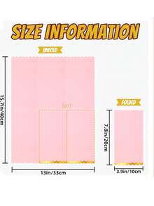 20 件粉色一次性纸巾 33*40 厘米/15.7*13 英寸，粉色铝箔派对餐巾，高品质铝箔餐巾，适用于生日、婚礼、新娘送礼会 - 粉色 - 查看 2