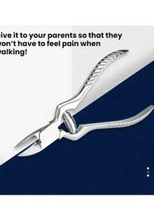 1pc Professional Podiatrist Toe Nail Clipper - Ultra Sharp Curved Blades, Stainless Steel, Suitable For Thick Nails And Ingrown Nails, Nail Care | Precision Scissors | Stainless Steel Scissors