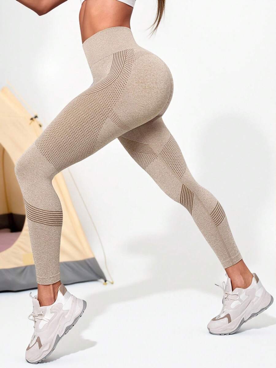 Leggings deportivos con cintura ancha sin costuras