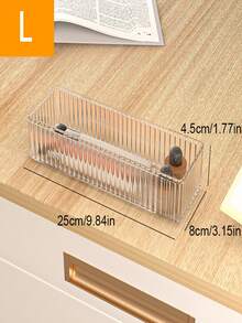 1/7件透明抽屉式设计亚克力化妆品收纳盒，适用于梳妆台、存放口红、眼影、护肤品、家居用品（亚克力产品在运输过程中可能会有缺陷） - 無色 - 查看 13