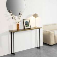 SoBuy FSB50-PF, Console Table Hall Table Side Table End Table Living Room Table Sofa Table, W120 X D20 X H75cm - 棕色 - 查看 3