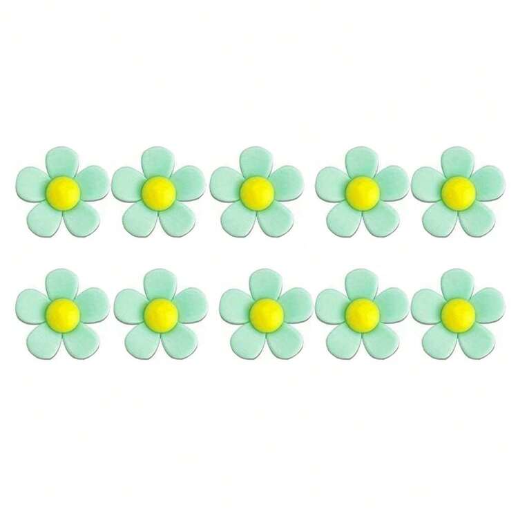 5/6/10/14 件花鞋装饰套装，PVC 女鞋配件，可拆卸 DIY 鞋配件，非常适合木底鞋、凉鞋、沙滩包、鞋饰和派对礼物 - 彩色 - 查看 14