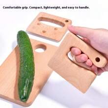 木制儿童刀烹饪玩具仿真刀切水果蔬菜儿童厨房过家家玩具蒙特梭利教育 - 廚房木刀 - 查看 8
