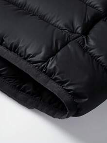 SOLOCOTE Tween Girls Lightweight Hooded Long Sleeve Padded Coat, Autumn/Winter - Black - View 6