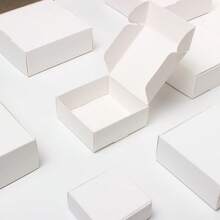 50pcs Square Kraft Paper Gift Boxes - Pink, Black, White, Brown, Suitable For Jewelry And Soap, Applicable For Wedding, Birthday, Graduation, Christmas, Valentine's Day, Mother's Day, Etc. - Multiple Sizes Available - Multicolor - View 10