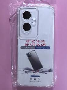 Transparent Four-Corner Anti-Fall Protective Case, Applicable For OPPO/OnePlus Series Smartphones, Transparent Four-Corner Anti-Fall Phone Case, Phone Case, Phone Protective Cover, Phone Shell, Phone Cover, Anti-Drop Phone Case, Transparent Phone Case, Minimalist Phone Case, Solid Color Phone Case, Transparent Phone Case, TPU Anti-Fall Phone Case (Military-Grade Anti-Drop)