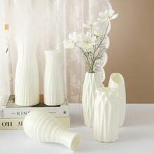 3pcs Artificial Tulip Flowers Decor, Home Decoration Accessories, Living Room & Bedroom Fake Flowers - Baby Pink - View 11