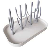 1 件婴儿奶瓶晾干架带托盘，大容量快速排水奶瓶奶嘴架，可拆卸支撑设计，婴儿奶瓶和奶嘴沥水架，不含奶瓶和奶嘴 - 彩色 - 查看 5