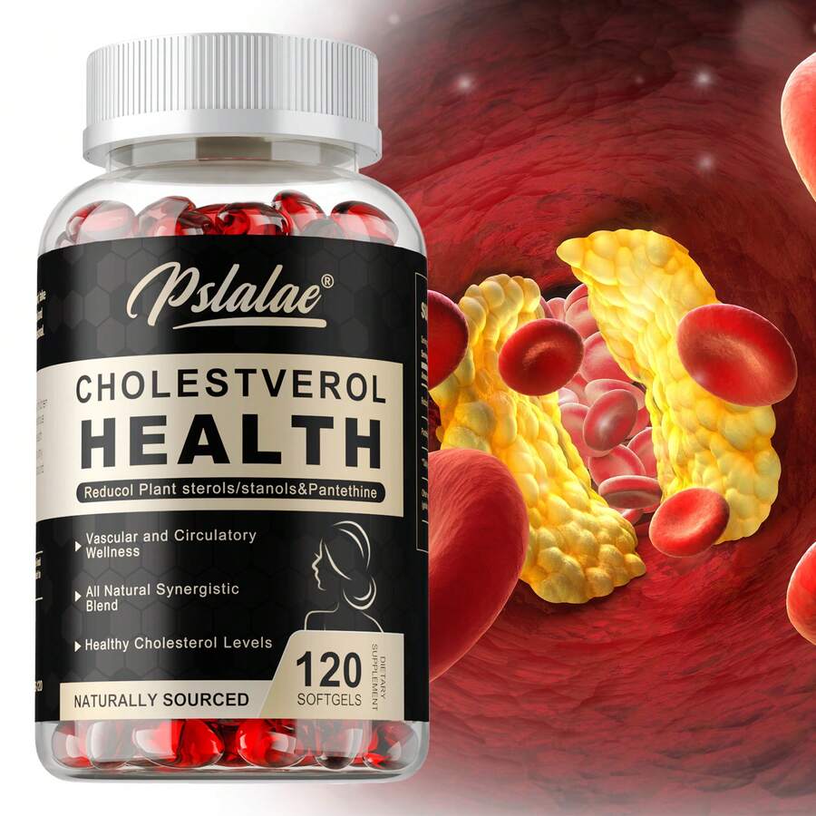 PSLALAE Cholesterol Health Capsules - Supports Vascular And Heart Health, Maintains Cholesterol Levels - 120pcs - 120 Capsules - View 1