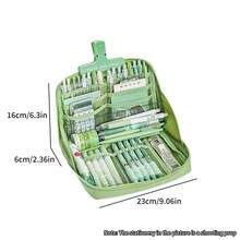 Estojo de lápis de grande capacidade com 12 camadas, caixa de armazenamento de papelaria de alta aparência, bolsa de cosméticos estilo ins, bolsa para lápis, material escolar e de escritório