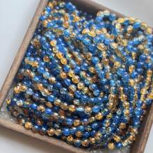 Un set de 50/100/150 cuentas de cristal con efecto de agrietado de colores variados - Cuentas de cristal brillantes redondas de 10mm, aptas para manualidades de joyería, pulseras, collares, aretes - Variedades cuidadosamente seleccionadas, sin necesidad de energía, productos de cuentas de cristal