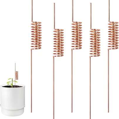 6 Pack Electroculture Plant Stakes Soft Copper Wire Long Copper Garden Stakes Pure Electro Culture Gardening For Gardening Growing Plants And Vegetables