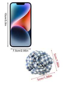 1个/2个 2.36英寸/6厘米 小巧纯色花朵发夹，适合发量较少的女性，日常佩戴、派对及婚礼发饰，时尚发爪夹，秋冬季节度假必备单品，夏季海滩度假必备。 - 彩色 - 查看 5