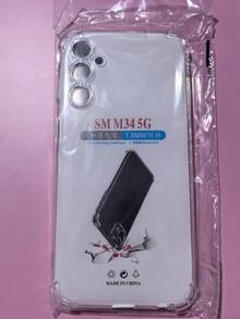 3个透明四角防摔手机壳，兼容三星系列，透明兼容三星手机防摔壳，手机壳，手机保护套，手机壳，简约手机壳，纯色手机壳，透明手机壳，TPU防摔手机壳（军规级防护），防水防震防刮，国际版，非国内版 - 無色 - 查看 29