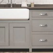 Tiradores de gabinete de aleación de zinc sólida con forma de media luna y diseño de concha de lujo, perillas de cajón de armario americano para muebles de cocina