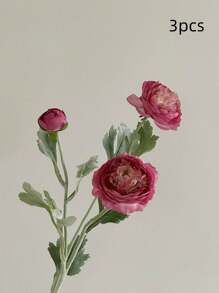 1/3/5/8支人造丝牡丹玫瑰长茎花束，适合家居装饰、房间装饰、婚礼装饰、花瓶装饰、花园装饰、户外装饰、毕业装饰、母亲节礼物 - 彩色 - 查看 15