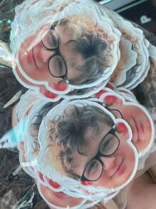 1/10/25/50/100/150定制脸贴，个性脸贴，肖像贴，肖像和宠物均可定制，水瓶贴，个性化礼物，单身派对装饰，派对装饰，婚礼装饰，生日装饰