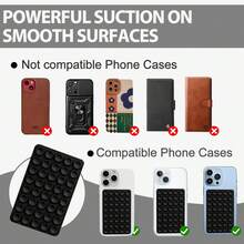 Silicone Octo Cup Buddy Sticky Grip Holder For Cellphone, Silicone Suction Cup Phone Case Mount Double Sided, Hands-Free Phone Accessories Strong Grip Holder For Selfie And Video