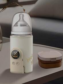 Rechargeable Constant Temperature Milk Bottle Warmer Set, Smart Temperature Control, Portable Breastmilk Warmer For Outdoor And Home Use