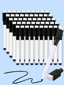 8/10 Trocken-Löscher Marker mit Radierspitzen, leicht abwischbar, geschmeidiges Schreiben, kreative wasserlösliche löschbare Marker, geeignet für Klassenzimmer und Bürobedarf, kugelförmig, kompakt, leicht zu radieren, Graffiti, Magnettafel Marker, Heim- und Schulbedarf, Schreibtisch- und Schubladenaufbewahrung, in verschiedenen Farben und Stilen erhältlich, geeignet für Schulbedarf und die Schulanfang