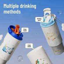 venture way Large Capacity Giant With Ceramic Inner Liner Straw Tons Of Double Water Cups Highly Attractively Internet Celebrity Ice Cups