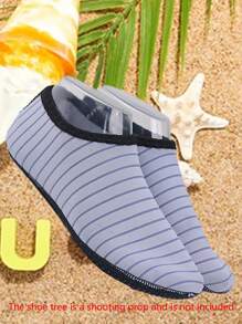 1 Pair Beach Essential Water Shoes For Men & Women, Quick Dry Soft Bottom Aqua Socks For Swimming, Boating, Fishing, Yoga, Water Aerobics, Size Run Small, Recommend Ordering 2 Sizes Up