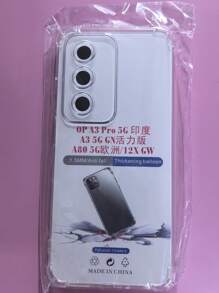 透明四角防摔外壳，适用于 OPPO 和 OnePlus 智能手机系列，手机壳，手机保护套，手机壳，手机套，防摔手机壳，透明手机壳，简约手机壳，纯色手机壳，透明手机壳，TPU 防摔手机壳（军用级防摔）防水防震防刮