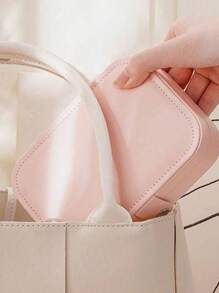 1pc Large Capacity Jewelry Box, Portable Jewelry Storage Case For Rings, Bracelets, Necklaces, Diamonds, Suitable For Vacation, Travel, School, Beach For Women Storage Organizer Travel Holiday Essential Fall Decor Autumn Halloween