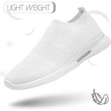 Mens Slip On Shoes Tennis Sports Sneakers Lightweight Casual Dress Summer Beach Slippers-2025 - 黑色 - 查看 2