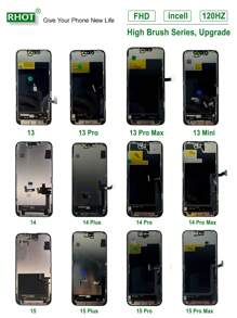 AAAAA Quality INCELL LCD Display FHD Display For Iphone 13 13 Pro 13 Pro 13 Mini 14 14 Pro 14 Plus 14 Pro Max LCD Touch Screen Replacement Assembly For Iphone 15 15 Pro 15 Plus 15 Pro Max LCD Display Screen Digitizer Assembly Replacement Parts