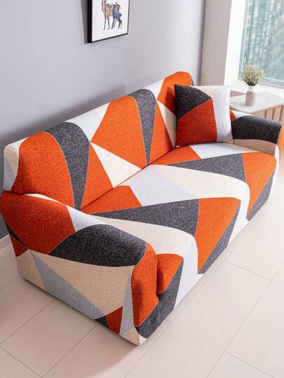 1PC Printed Elastic Sofa Covers Santi-Dirty Modern Sofa Slipcovers Simple Style Sofas Set For Living Room Bedroom Outdoor Sofa Protective Cover L Shape Combination Chaise Longue 1/2/3/4 Seater Cushion Covers Home Decoration Sofa Couch