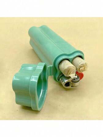 2Pcs Multicolored Dual-Hole Portable Cigarette Case, Waterproof Moisture-Proof With Lighter Compartment, Flip Cover Double Room Design, Holiday Gift For Travel Home