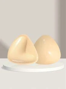 1 Par de Almofadas Adesivas Autoadesivas Dupla Face, Almofadas Adesivas para o Peito, Almofadas de Enchimento Reutilizáveis, Almofadas Invisíveis Grossas para Sutiã e Maiô Bikini, À Prova d'Água para Natação