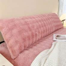 1 pieza Funda de almohada de peluche de conejo de unicolor minimalista, suave, resistente a las arrugas, transpirable, 1 pieza, sin relleno, adecuada para almohadas individuales/dobles/de pareja, inserto de almohada de peluche de leche espesado, doble cara de felpa, grueso y cálido, comodidad amigable con la piel tipo nube, funda de almohada de felpa tipo copo de nieve, de moda y sencilla, fina y cálida, 8 colores 4 tamaños, para dormitorio, habitación de invitados, dormitorio, uso familiar y de temporada