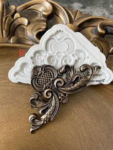 Vintage Relief Silicone Mold Resin Mold DIY - Light Grey - View 11
