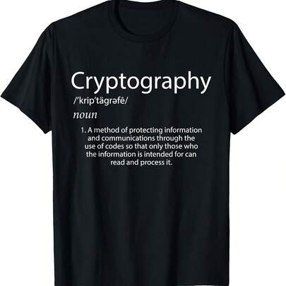 Cryptography Definition Encryption Bitcoin Cryptography T-Shirt