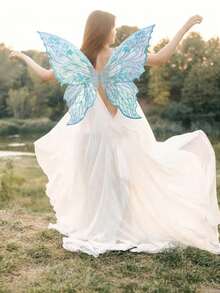 Adult Women's Fairy Wings, Halloween Fairy Costume Accessories, Butterfly, Ladybug, Bee Cosplay Fairy Outfit, Angel Wings - Multicolor - View 5