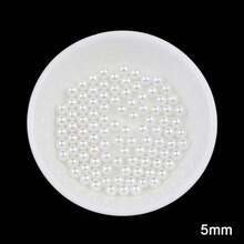 3/4/5/6/8/10/12/14mm（50~1000 颗）白色未钻孔珍珠工艺珠、散装隔珠适用于 DIY 珠宝制作、工艺品、装饰和花瓶填充物（各种尺寸） - 白色無孔珍珠 - 查看 12