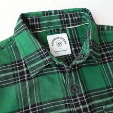 Mens Flannel Shirts Long Sleeve Flannel Shirt For Men Warm Casual Soft Cotton Button Down Plaid Mens Flannel Shirt - 森林綠 - 查看 3
