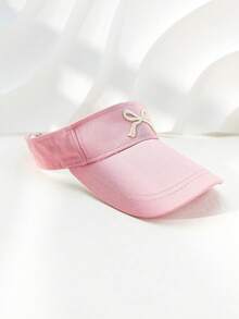 1pc Women's Fashionable Outdoor Sports Breathable Mesh Brimless Baseball Cap, Versatile Embroidered Curved Bill Sunhat - Multicolor - View 4