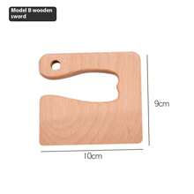 木制儿童刀烹饪玩具仿真刀切水果蔬菜儿童厨房过家家玩具蒙特梭利教育 - 廚房木刀 - 查看 5