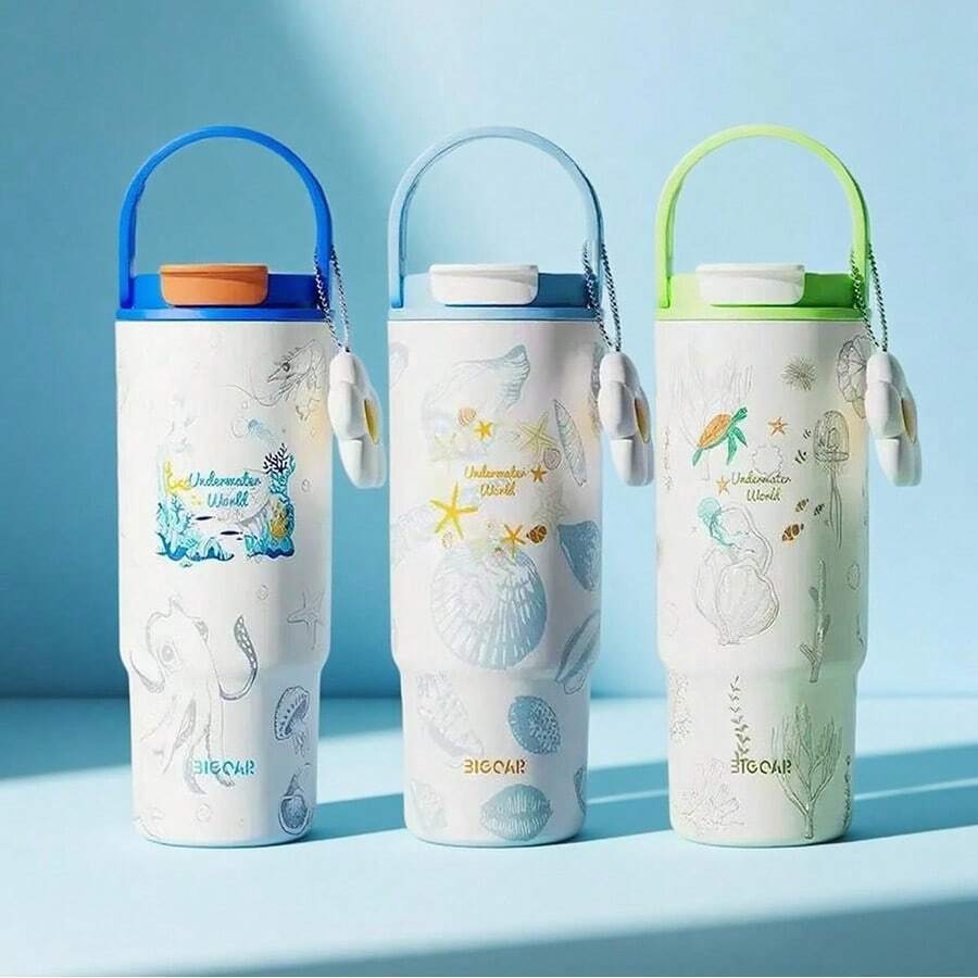 venture way Large Capacity Giant With Ceramic Inner Liner Straw Tons Of Double Water Cups Highly Attractively Internet Celebrity Ice Cups