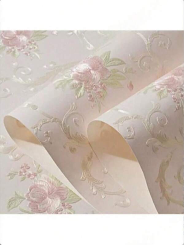 Self Adhesive Wallpaper European 3D 3D Precision Pressed Non-Woven Fabric Thickened Wallpaper Bedroom Living Room TV Background Wall Sticker