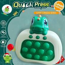 Quick Push Decompression Game Glow Decompression Toys Electric Popular Bubble Game Controller Handheld Puzzle Game Sensory Toys Children's Christmas - 綠色 - 查看 1
