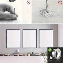 1 Roll Super Strong Double-Sided Transparent Tape, Waterproof And Reusable, Suitable For Kitchen And Bathroom Items - Multicolor - View 8