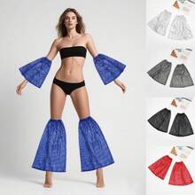 Pailletten Beinwärmer Ärmel Armabdeckung Punk Hip Hop Tanz Disco Kostüm Glitzernde Ärmel Party Cosplay Strümpfe Aufführungsrequisite, Halloween